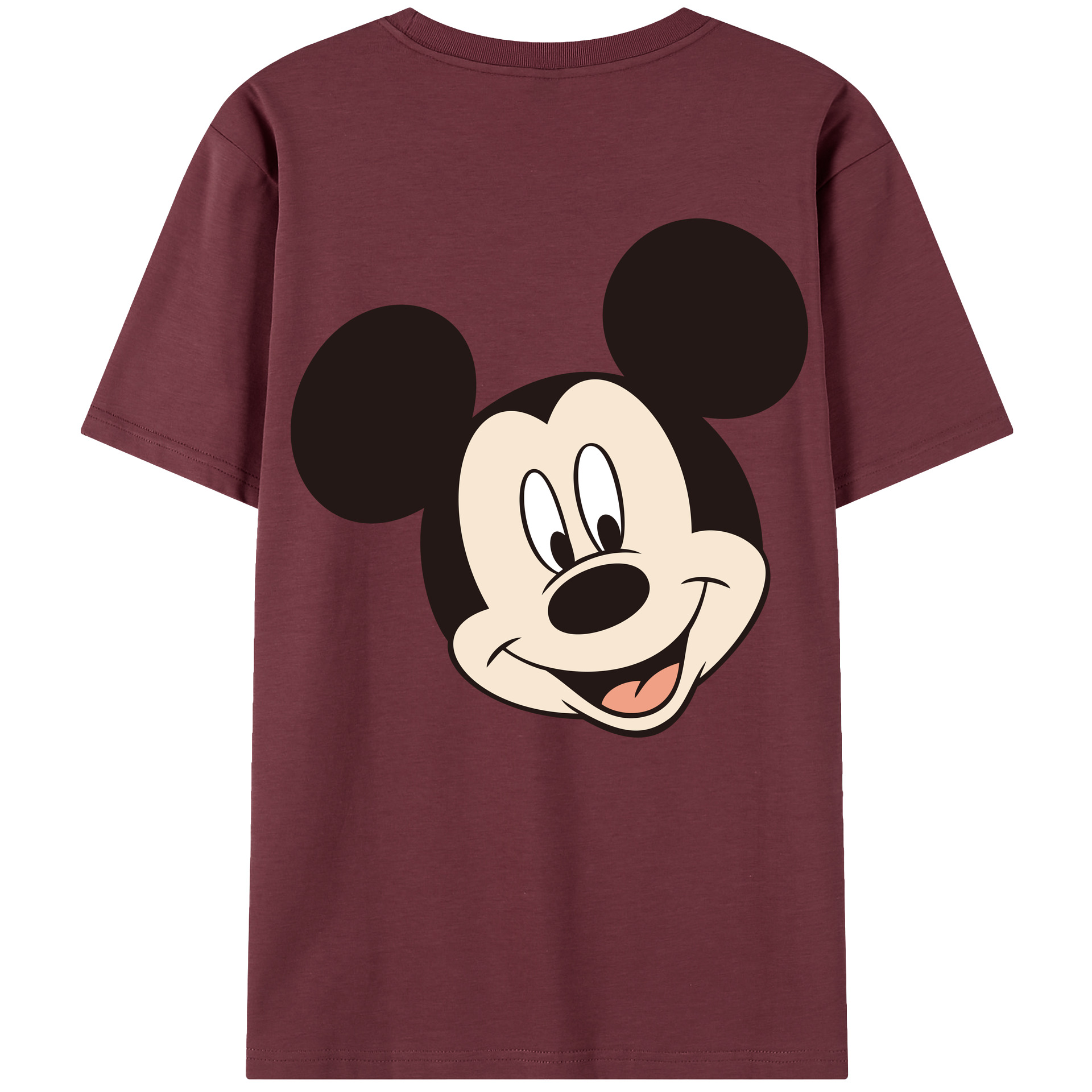 （画像用） ミッキーマウス Mickey Mouse 綿100％半袖Tシャツ（背面プリント）
